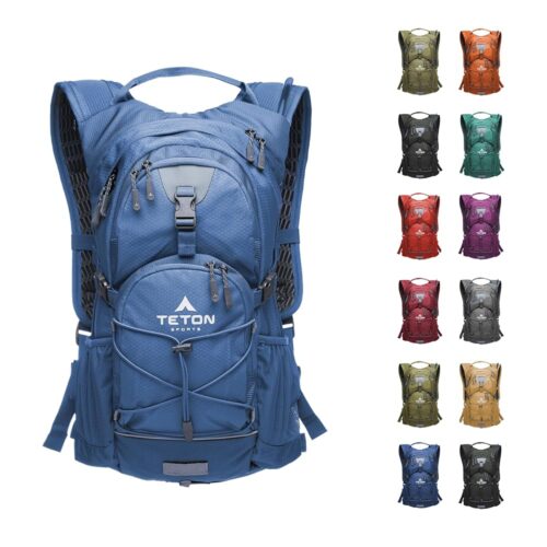 TETON Oasis Hydration Backpack, Hydration Pack for Hiking, Running, Cycling, Biking. Lightweight Vest for Men and Women. Sewn-in Rain Cover, Water Bladder Included, 18L and 22L