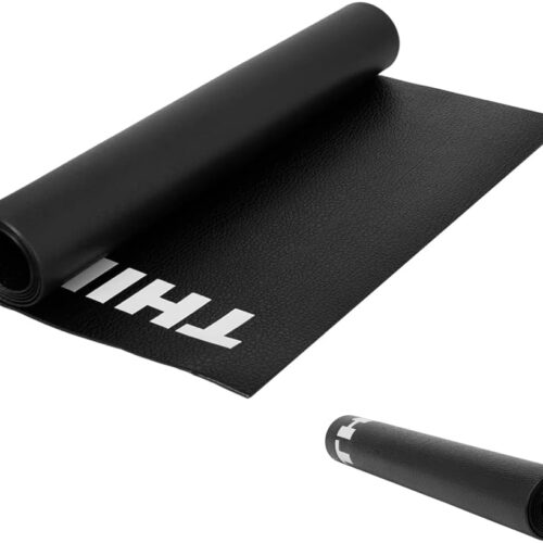 Thinvik Bike Mat PVC Environmental for Peloton Spinning Bike & Wahoo Kickr - 30×60in /30×72in Bicycle Trainer Mat for Cycleops Rowe Indoor Cycling Exercise Stationary Bike mat...