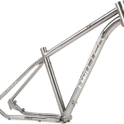 Titanium Alloy Bike Frame 29er Mountain Bike Frame 15.5'' 17'' 19'' Disc Brake Rigid Frame Lightweight QR 135mm Internal Routing(29 * 17'')