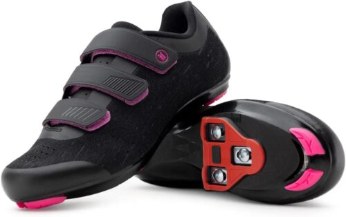 Tommaso Pista Womens Peloton Cycling Shoes Delta Clip & SPD Cycling Shoes— Delta Cleat Cycling Shoes & Indoor Cycling Shoes for Women— Spin Shoes Women Indoor Cycling with SPD...