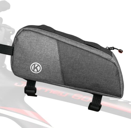 Top Tube Bike Bag,Waterproof Bike Frame Bag,Bike Triangle Bag, Bicycle Front Frame Storage Bag,Cycling Accessories Storage Pouch for Mountain Road Commute Bike