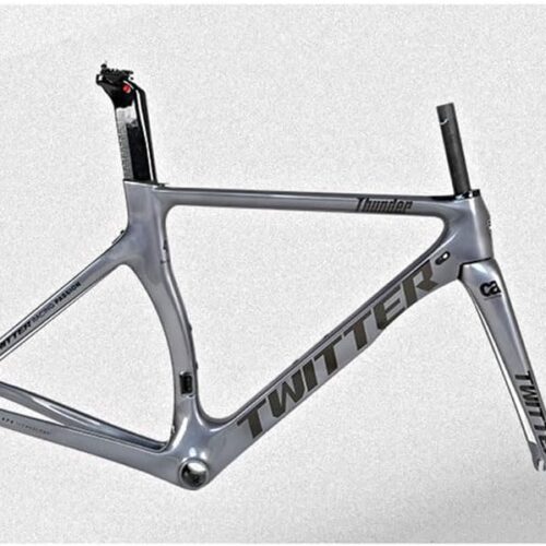 TUJISEK Carbon Fiber Frameset 700C Road Bikes Frame with Fork 46CM/48CM/50CM/52CM/54CM Racing Bikes Frame Break Wind C Brake QR F 100MM * R130MM Routing Internal for Men and Women