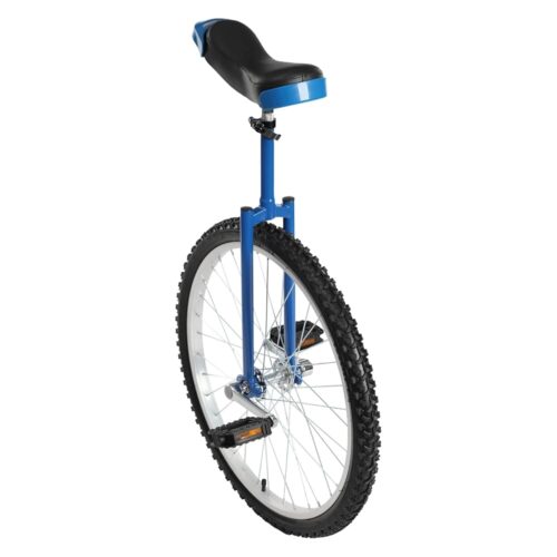 Unicycle Adjustable Height Seat Outdoor Sports Wheel Exercise Cycling Bicycle, Front and Rear Double Handles Design, for Both Beginners and Professionals