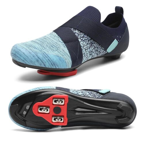 Unisex Cycling Shoes Compatible with Peloton Bike & SPD Indoor Road Riding Biking Bike Shoes with Delta Cleats Included for Men Women