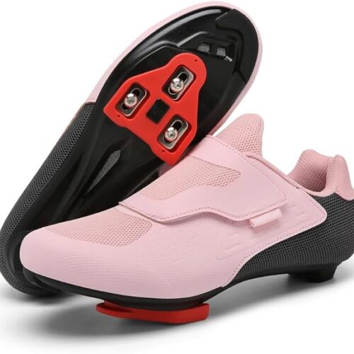 Unisex Cycling Shoes Compatible with Peloton Shoes Indoor Road Bike Riding Shoes for Men and Women Pre-Installed with Delta Cleats Clip Outdoor Pedal