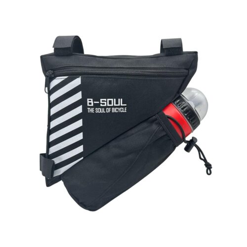 UPANBIKE Bike Frame Bag Bicycle Water Bottle Holder 1.5L Bike Front Tube Bag Bicycle Saddle Bag with Water Bottle Holder Bicycle Accessories(Water bottle is not included)