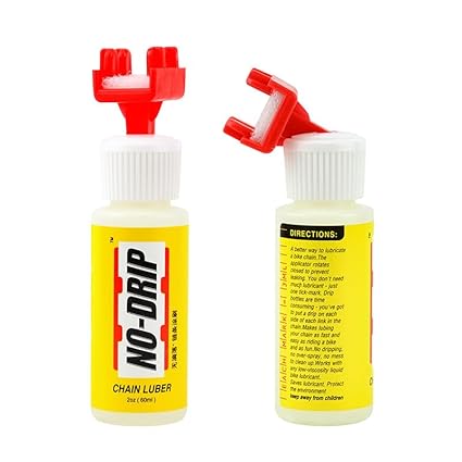 Upgraded Bike Chain Oiler - 2oz Bottle- No Dripping, No Over-Spray, No Mess, for Mountain Bike Road Bicycle Maintenance(Oil not Included)