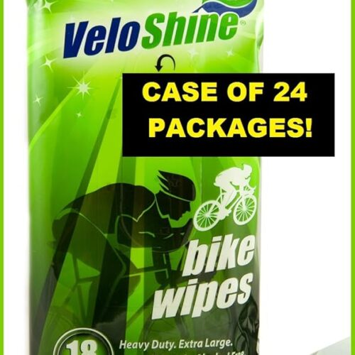 VeloShine Bike Wipes (Case of 24)