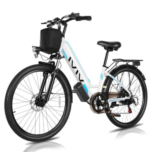 Vivi Electric Bike for Adults with 750W Peak Motor, 26" Commuter Electric Bike, 22MPH Cruiser Ebikes with 48V Removable Battery, Up to 50 Miles, LCD-Display, 7 Speed, Cruise...