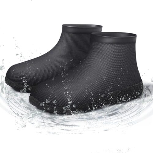 Waterproof Shoe Covers Upgraded,Rain Shoe Covers Reusable Silicone Non Slip Shoe Covers for Outdoor,Rain Shoe Covers for Women and Men