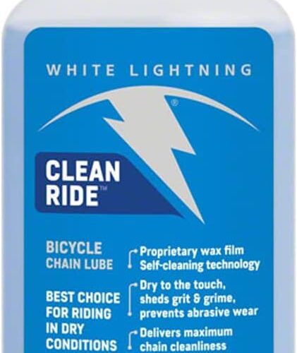 White Lightning Clean Ride The Original Self-Cleaning Wax Bicycle Chain Lubricant 8 oz