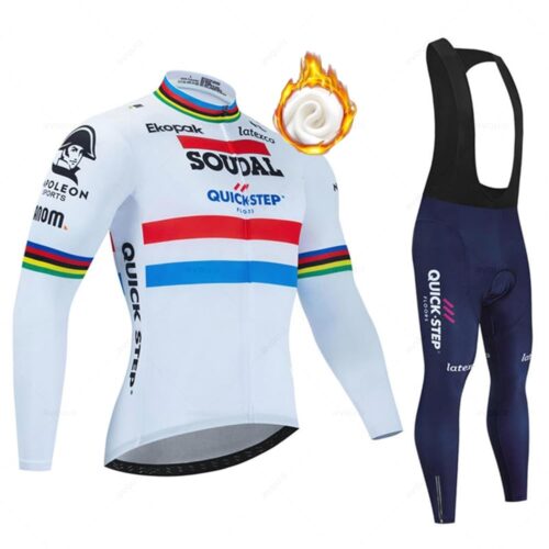 Winter Warm Thermal Fleece Cycling Clothes Set Men's Bicycle Jersey Sport Riding MTB Bike Clothing