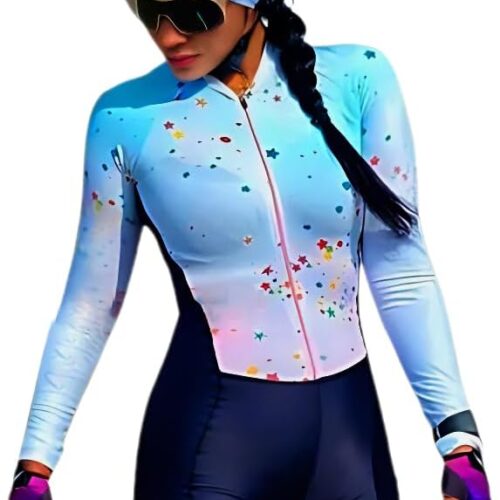 Women's Long Sleeve Women Profession Suit Clothes Cycling Skinsuits Rompers Womens Jumpsuit Kits XS-3XL, X-Small