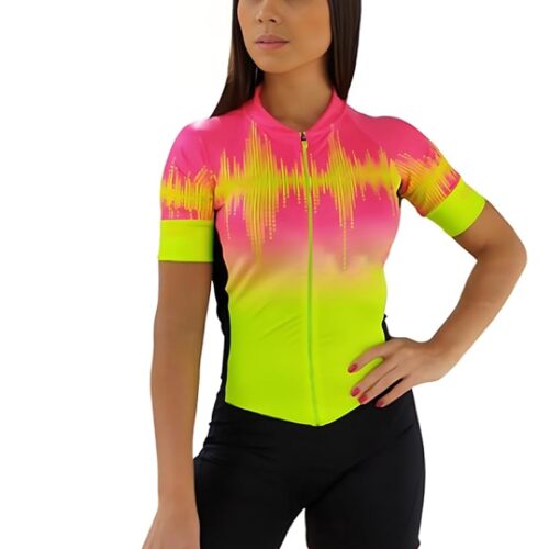 Women's Short Sleeve Female Cycling Suit Woman Jumpsuit Cycling Clothing