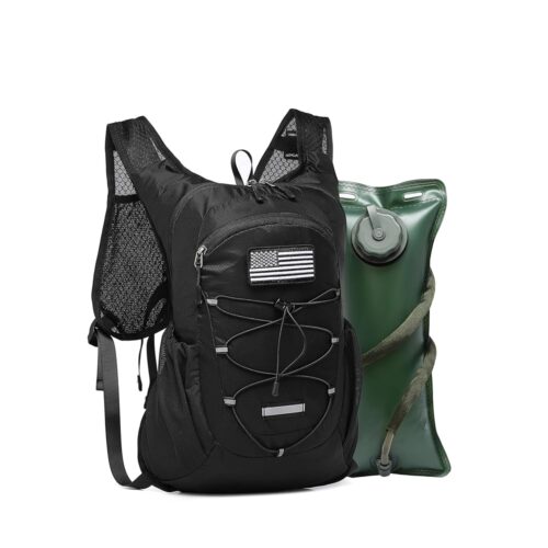 Wotony Hydration Backpack - Perfect for Hiking, Cycling, Climbing, Camping and Biking - Water Backpack with Bladder Included