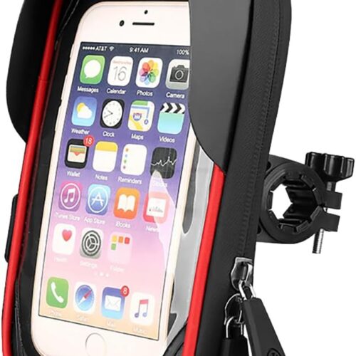 X-Energy Bike Phone Holder Mount Waterproof handlebar Bag 360° Rotatable road bike bicycle cell phone holder ebike phone case with Sensitive TPU Touch-Screen for Phones under 6.8''