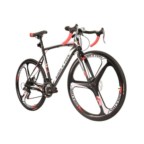 XC550 Road Bike 21 Speed 700C Carbon Steel Frame Dual Disc Brakes Road Bicycle