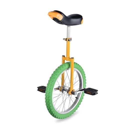 ZeHuoGe 18" Wheel Unicycle Excellent Manganese Steel Frame of Unicycl Leakage Protection Heavy Manganese Steel Mute Bearing Train Balance and Strength US Delivery