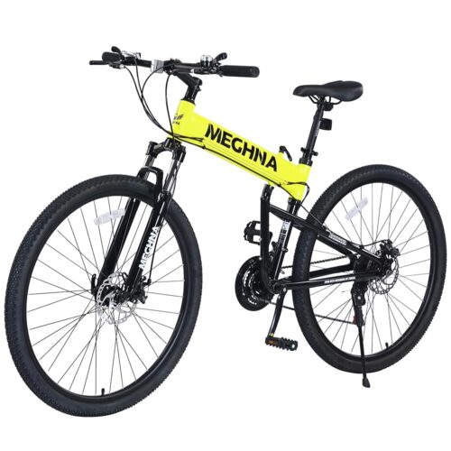 ZUKKA 29 Inch Folding Mountain Bike 21 Speed Mountain Bike Suspension Folding Bicycle Aluminium Alloy Frame Double Disc Brake MTB Bicycles for Adults Men Women